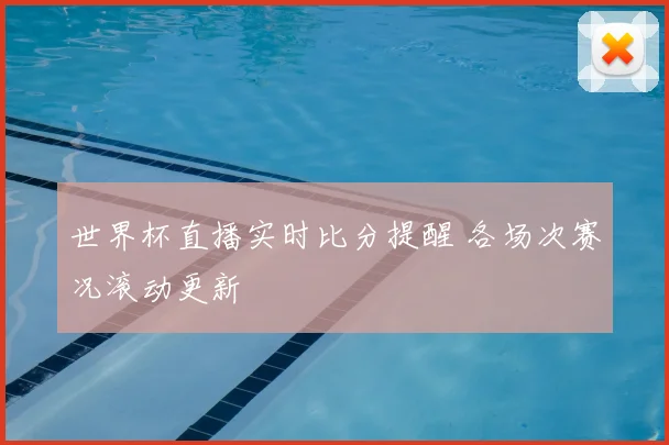 世界杯直播实时比分提醒 各场次赛况滚动更新