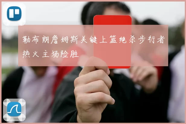 勒布朗詹姆斯关键上篮绝杀步行者热火主场险胜