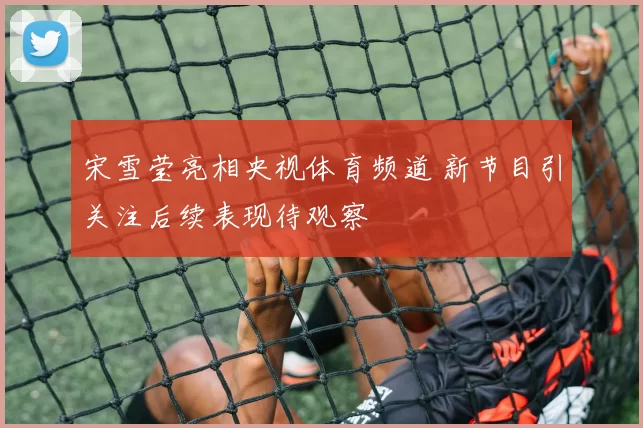 宋雪莹亮相央视体育频道 新节目引关注后续表现待观察